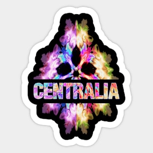 Centralia Tie Dye Watercolor Gift Souvenir Sticker